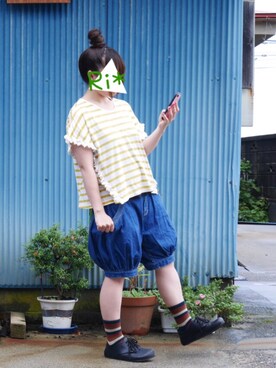 「JoyWalker（ジョイウォーカー）のアイテム」を使った、Ri*さん（レディース・152cm）の夏コーディネート