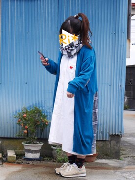 「NIRAME.CO（ニラメッコ）のアイテム（ワンピース/ドレス）」を使った、Ri*さん（レディース・152cm）の秋コーディネート