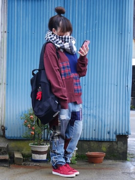 「wearhalloween2017」｜「アイテム（財布/小物）」を使った、Ri*さん（レディース・152cm）の秋コーディネート