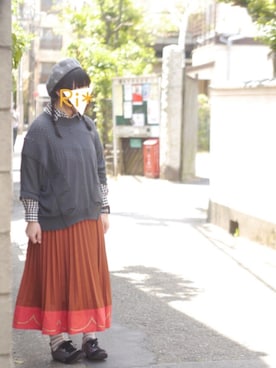 「EDIT COLOGNE（エディットコロン）のアイテム（トップス）」を使った、Ri*さん（レディース・152cm）の春コーディネート