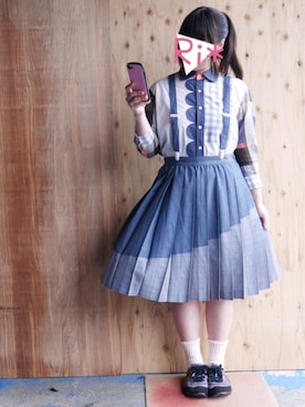 「にらめっこーで」｜「アイテム（その他）」を使った、Ri*さん（レディース・152cm）の春コーディネート