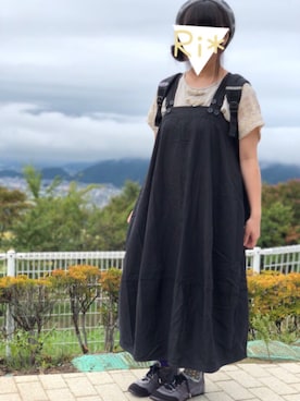 「足袋」｜「アイテム（ハンチング/ベレー帽）」を使った、Ri*さん（レディース・152cm）の秋コーディネート