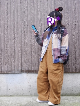 「NIRAME.CO（ニラメッコ）のアイテム」を使った、Ri*さん（レディース・152cm）の冬コーディネート