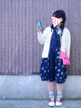 「NIRAME.CO（ニラメッコ）のアイテム」を使った、Ri*さん（レディース・152cm）の春コーディネート