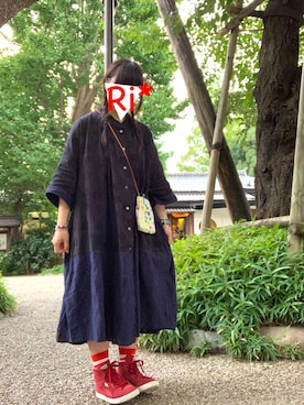 「ラフスタイル」｜「アイテム（財布/小物）」を使った、Ri*さん（レディース・152cm）の夏コーディネート