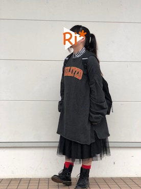 「EDIT COLOGNE（エディットコロン）のアイテム（トップス）」を使った、Ri*さん（レディース・152cm）の秋コーディネート