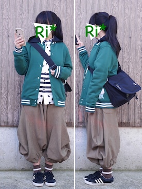 「SEVENDAYS=SUNDAY（セブンデイズサンデイ）のアイテム（ブルゾン）」を使った、Ri*さん（レディース・152cm）の秋コーディネート
