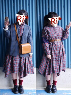 「FRAPBOIS（フラボア）のアイテム（テーラードジャケット）」を使った、Ri*さん（レディース・152cm）の春コーディネート