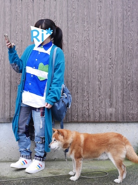 「NIRAME.CO（ニラメッコ）のアイテム」を使った、Ri*さん（レディース・152cm）の冬コーディネート
