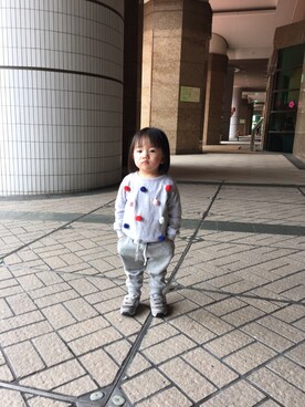 「seeds（シーズ）のアイテム」を使った、YuriFannyKitさん（キッズ・80cm）の秋コーディネート