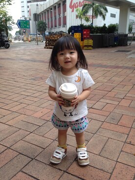 「seeds（シーズ）のアイテム」を使った、YuriFannyKitさん（キッズ・80cm）の秋コーディネート