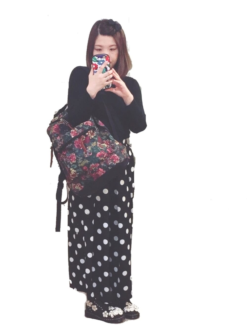 「ママコーデ、UNIQLO、merlot、メルロー、Dr.Martens、ドクターマーチン、Gregory、春コーデ、パンツスタイル」｜「Dr. MartensのDr. Martens - Pascal レースアップブーツ - women - レザー/rubber - 38（ブーツ、ブラック系）」を使った、863さん（レディース・157cm）の春コーディネートの1枚目の写真