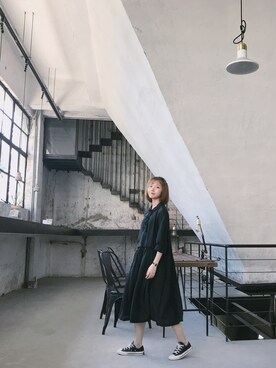 「アイテム（シャツワンピース）」を使った、Marceauuuさん（レディース・157cm・20代）の夏コーディネート