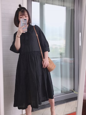 「アイテム（シャツワンピース）」を使った、Marceauuuさん（レディース・158cm・20代）の春コーディネート