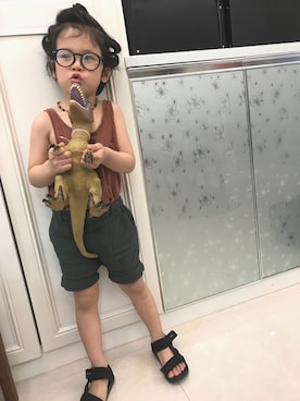 「quoti use fith（クゥオティ　ユース　フィス）のアイテム（シューズ）」を使った、♥Anan♥さん（キッズ・100cm）の春コーディネート