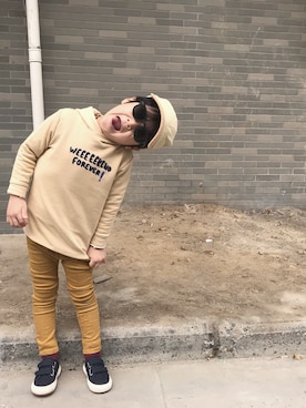 「SUPERGA（スペルガ）のアイテム」を使った、♥Anan♥さん（キッズ・100cm）の秋コーディネート