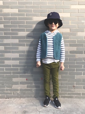 「BONTON（ボントン）のアイテム」を使った、♥Anan♥さん（キッズ・110cm）の秋コーディネート