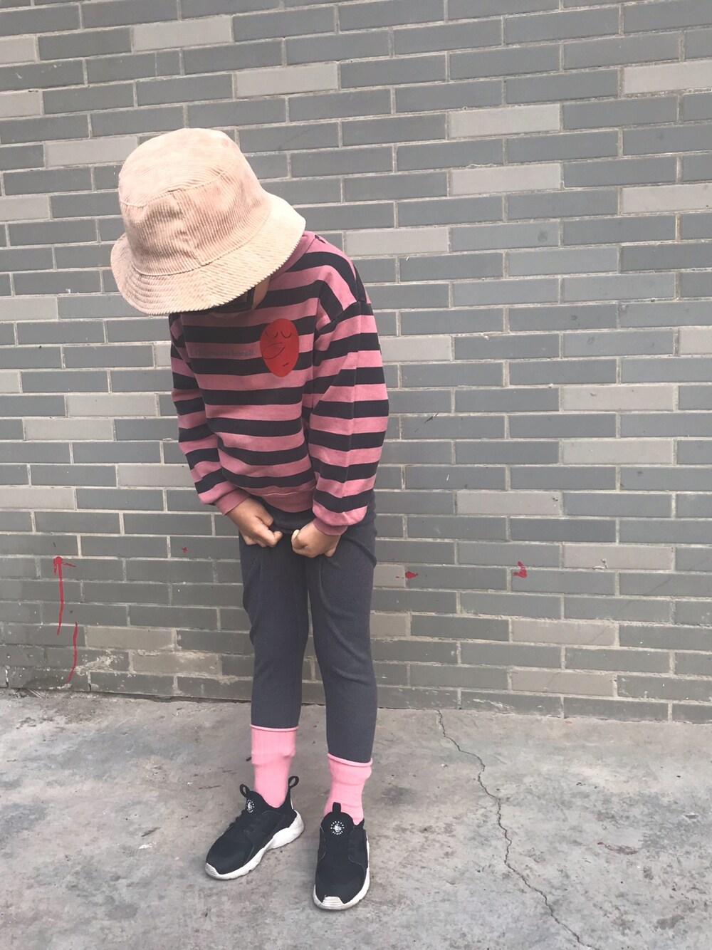 「ootd、Anan’s look、kids、秋のコーデ、冬コーデ」｜「ZARA KIDSのアイテム（帽子、オレンジ系）」を使った、♥Anan♥さん（キッズ・110cm）の秋コーディネートの1枚目の写真