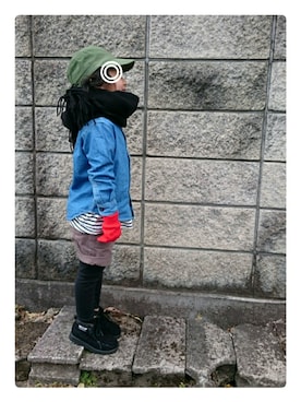 「ワラビーブーツ」｜「アイテム（その他）」を使った、kohaaaさん（キッズ・110cm）の冬コーディネート