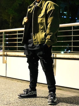 「greg lauren」｜「アイテム（ジャケット/アウター）」を使った、shonoさん（メンズ・168cm）の秋コーディネート
