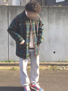 「90s」｜「アイテム（ブルゾン）」を使った、ろくむくさん（メンズ・169cm）の秋コーディネート