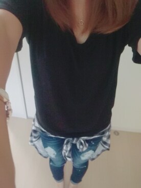 「aveil（アベイル）のアイテム（パンツ）」を使った、chi😊さん（レディース・165cm）の春コーディネート