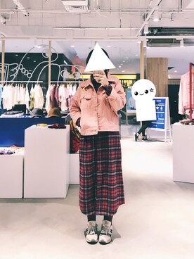 「TYAKASHAのアイテム（ジャケット/アウター）」を使った、Tokiさん（レディース・164cm）の秋コーディネート