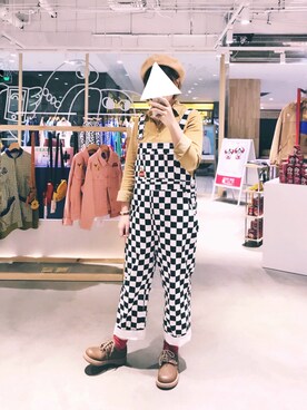 「TYAKASHAのアイテム（オールインワン・サロペット）」を使った、Tokiさん（レディース・164cm）の秋コーディネート
