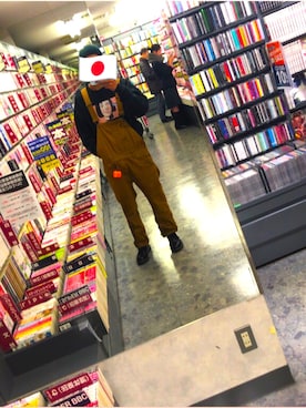 「Jungle Storm（ジャングルストーム）のアイテム（オールインワン・サロペット）」を使った、しゅーてぃんさん（メンズ・167cm）の冬コーディネート