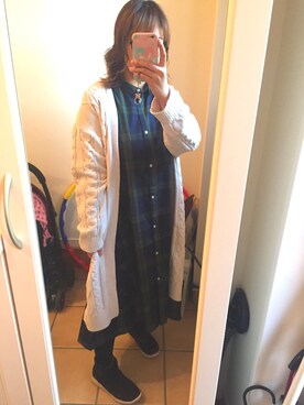 「coche et coche（コシュエコシュ）のアイテム」を使った、Sayuさん（レディース・153cm）の秋コーディネート