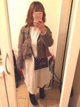 「coche et coche（コシュエコシュ）のアイテム」を使った、Sayuさん（レディース・153cm）の秋コーディネート