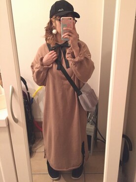 「coche et coche（コシュエコシュ）のアイテム」を使った、Sayuさん（レディース・153cm）の冬コーディネート