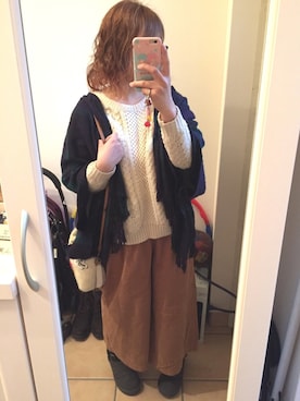 「Belle Maison（ベルメゾン）のアイテム」を使った、Sayuさん（レディース・153cm）の冬コーディネート