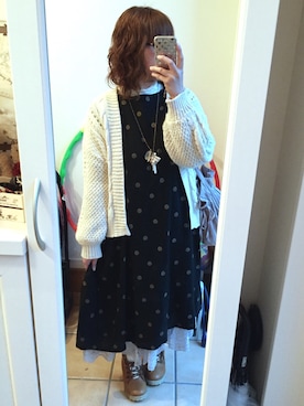 「CLOUDNINE（クラウドナイン）のアイテム（ワンピース/ドレス）」を使った、Sayuさん（レディース・153cm）の春コーディネート