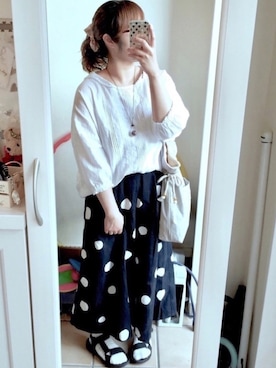 「rps（アールピーエス）のアイテム（アクセサリー）」を使った、Sayuさん（レディース・153cm）の夏コーディネート