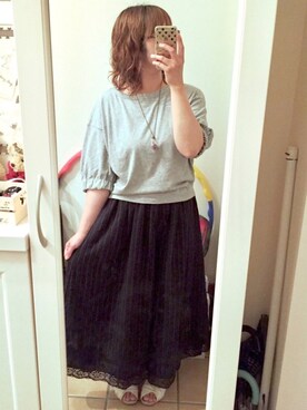 「rps（アールピーエス）のアイテム（アクセサリー）」を使った、Sayuさん（レディース・153cm）の夏コーディネート