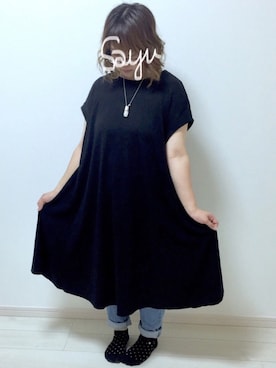 「e.r.g*（イーアールジー）のアイテム（パンツ）」を使った、Sayuさん（レディース・153cm）の秋コーディネート