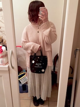 「apres jour（アプレジュール）のアイテム（その他シューズ）」を使った、Sayuさん（レディース・153cm）の冬コーディネート