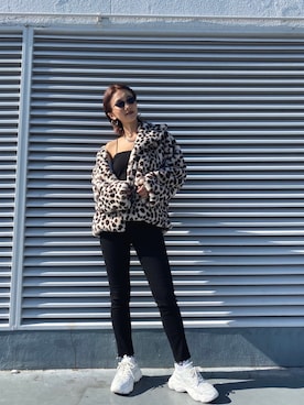 「SHAGGIE（シャギー）のアイテム（その他アウター）」を使った、miho_matsuishiさん（レディース・163cm）の秋コーディネート