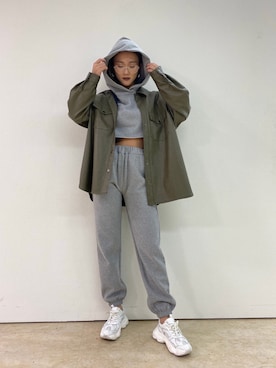 「SHAGGIE（シャギー）のアイテム（その他アウター）」を使った、miho_matsuishiさん（レディース・163cm）の秋コーディネート