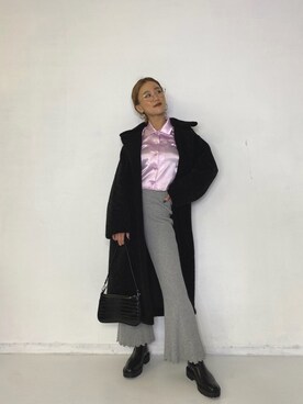 「SHAGGIE（シャギー）のアイテム（その他アウター）」を使った、miho_matsuishiさん（レディース・163cm）の秋コーディネート