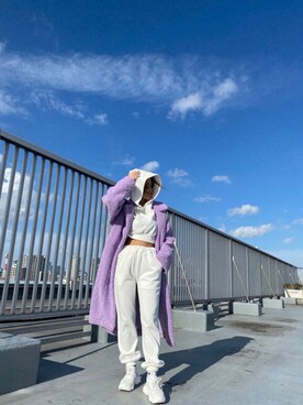 「SHAGGIE（シャギー）のアイテム（その他アウター）」を使った、miho_matsuishiさん（レディース・163cm）の秋コーディネート