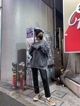 「シャギー」｜「アイテム（ニットキャップ/ビーニー）」を使った、miho_matsuishiさん（レディース・163cm）の秋コーディネート