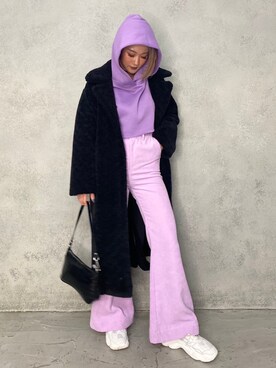 「SHAGGIE（シャギー）のアイテム（その他アウター）」を使った、miho_matsuishiさん（レディース・163cm）の冬コーディネート