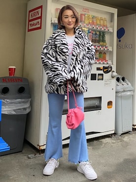 「AF1」｜「アイテム（その他アウター）」を使った、miho_matsuishiさん（レディース・163cm）の冬コーディネート
