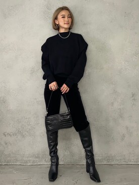 「SHAGGIE」｜miho_matsuishiさん（レディース・163cm）の冬コーディネート