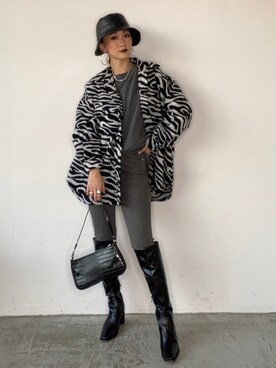 「シャギー」｜「アイテム（スウェット）」を使った、miho_matsuishiさん（レディース・163cm）の秋コーディネート