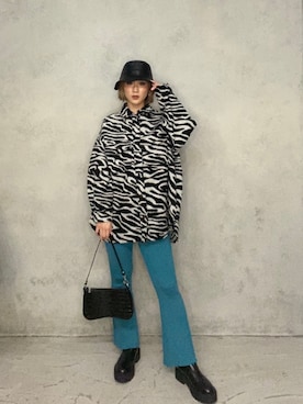 「SHAGGIE（シャギー）のアイテム（その他アウター）」を使った、miho_matsuishiさん（レディース・163cm）の冬コーディネート