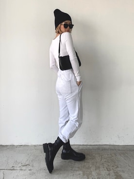 「SHAGGIE（シャギー）のアイテム」を使った、miho_matsuishiさん（レディース・163cm）の冬コーディネート