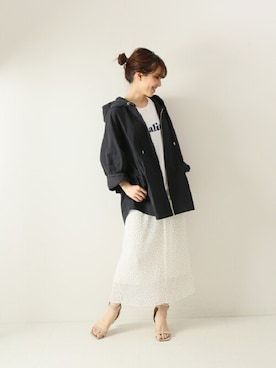 「Spick & Span（スピックアンドスパン）のアイテム（ブルゾン）」を使った、SHINoさん（レディース・154cm）の春コーディネート